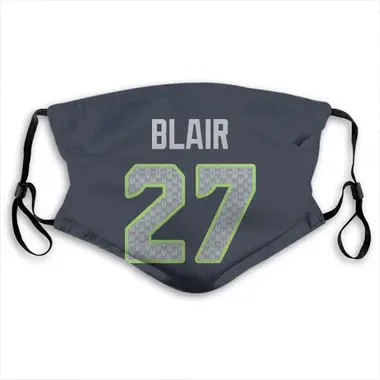 Limited Men's Marquise Blair Navy Blue Jersey - #27 Football Seattle  Seahawks Player Name & Number Tank Top Size 40/M