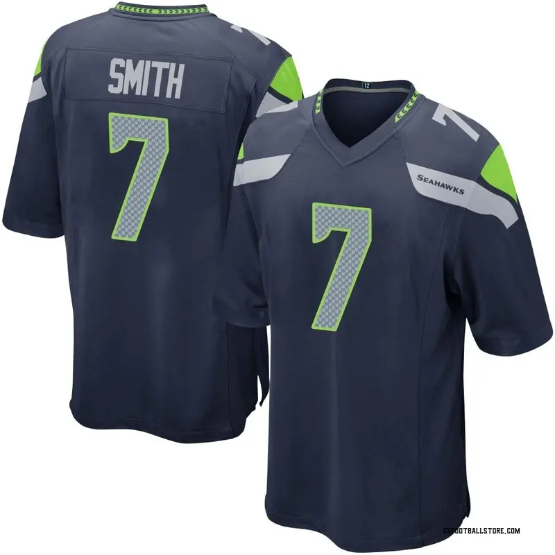 Men's Elite Seattle Seahawks NO.7 Geno Smith Vapor Untouchable Jersey -  White