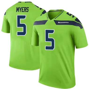 Limited Men's Jason Myers Navy Blue Home Jersey - #5 Football Seattle  Seahawks 100th Season Vapor Untouchable Size 40/M