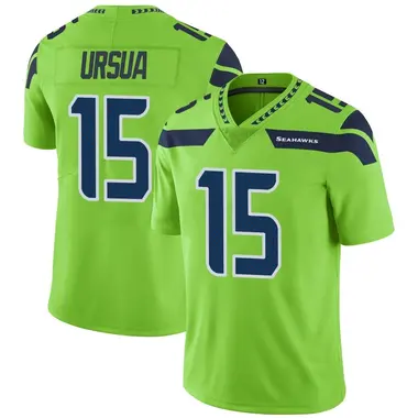 Men's Limited Seattle Seahawks NO.15 John Ursua Throwback Vapor F.U.S.E.  Jersey - Royal