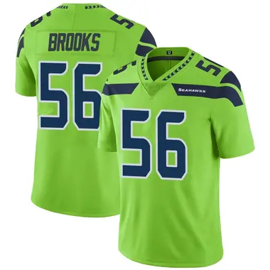 Jordyn Brooks Men's Nike Gray Seattle Seahawks Alternate Custom Game Jersey Size: 3XL