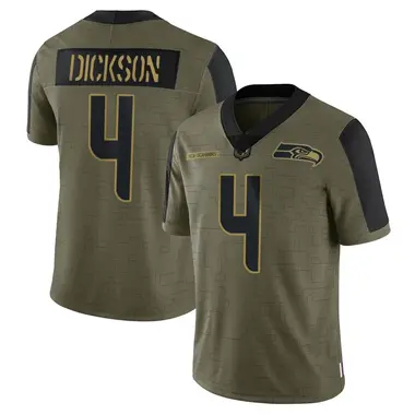 Limited Women's Michael Dickson Silver Jersey - #4 Football Seattle  Seahawks 100th Season Inverted Legend Size S